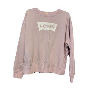 Levi’s Light Pink Long Sleeve Sweatshirt Size XL